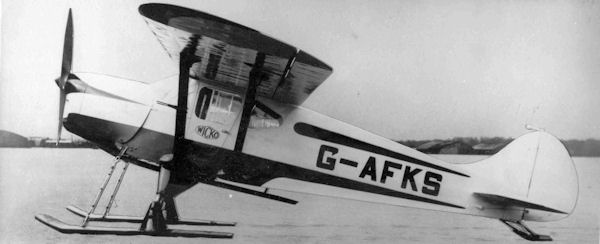 G-AFKS Wicko GM1 on skis