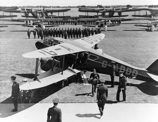 G-ADDD DH Dragon Rapide of Kings Flight during RAF Review of 1936 