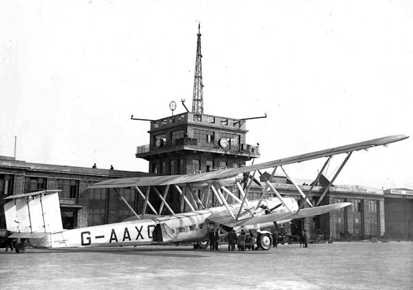 G-AAXC HP42 'Heracles' at Croydon 20 Mar 1935
