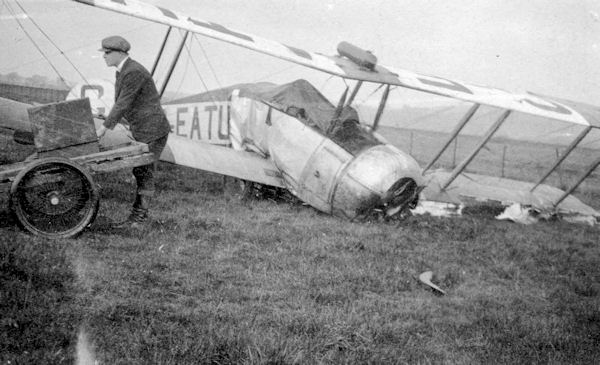 G-EATU Avro 504K crashed 1927 or 1928