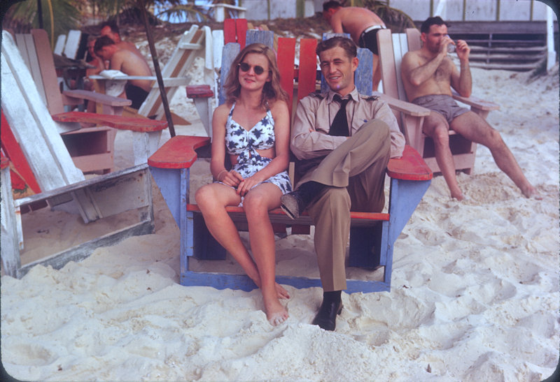 Nassau Bahamas Dot Johnson and Penn New Year 1945
